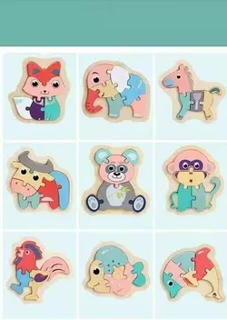 Пазли-вкладиші C 65103 (400) “Тваринка”, дерев`яні, у плівці, ВИДАЄТЬСЯ МІКС ВИДІВ Пазли-вкладиші C 65103 (400) “Тваринка”, дерев`яні, у плівці, ВИДАЄТЬСЯ МІКС ВИДІВ