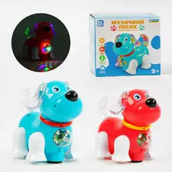 Собачка на батарейках TK - 56499 (48) "TK Group" ОЗВУЧ. УКР. МОВОЮ, 2 кольори, колесо вільного ходу, світло, диско-куля, пісня, розмовляє, в коробці Собачка на батарейках TK - 56499 (48) "TK Group" ОЗВУЧ. УКР. МОВОЮ, 2 кольори, колесо вільного ходу, світло, диско-куля, пісня, розмовляє, в коробці