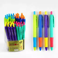 Набір кулькових ручок D 35198 (40) ЦІНА ЗА 50 ШТУК У БЛОЦІ, синя паста, товщина 1.0 мм Набір кулькових ручок D 35198 (40) ЦІНА ЗА 50 ШТУК У БЛОЦІ, синя паста, товщина 1.0 мм