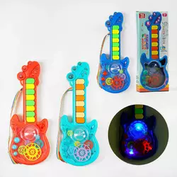 Гітара на батарейках TK - 14702 (48) "TK Group", 3 кольори, ОЗВУЧУВАННЯ УКР. МОВОЮ, 2 режими гри, 8 пісень, піаніно, рухомі шестерні, в коробці, МІКС Гітара на батарейках TK - 14702 (48) "TK Group", 3 кольори, ОЗВУЧУВАННЯ УКР. МОВОЮ, 2 режими гри, 8 пісень, піаніно, рухомі шестерні, в коробці, МІКС