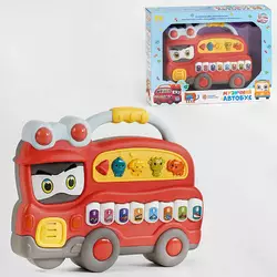 Музичний автобус 91780-1 (72) "TK Group", ОЗВУЧУВАННЯ УКРАЇНСЬКОЮ МОВОЮ, червоний колір, 4 режими, 4 мелодії, звук, світо, в коробці Музичний автобус 91780-1 (72) "TK Group", ОЗВУЧУВАННЯ УКРАЇНСЬКОЮ МОВОЮ, червоний колір, 4 режими, 4 мелодії, звук, світо, в коробці