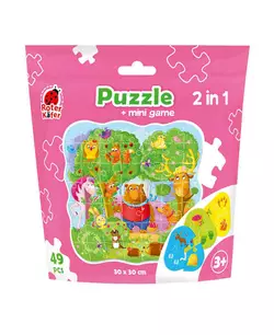 гр Пазли Чарівний ліс RK1140-01 (16) "Vladi Toys", 49 пазлів, 9 деталей міні гри, в пакеті гр Пазли Чарівний ліс RK1140-01 (16) "Vladi Toys", 49 пазлів, 9 деталей міні гри, в пакеті