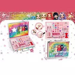 Косметика XF 1818 C (20/2) тіні для повік, румяна, помада, аплікатори, лак, хайлайтер, прикраси для волосся, пудра у боксі Косметика XF 1818 C (20/2) тіні для повік, румяна, помада, аплікатори, лак, хайлайтер, прикраси для волосся, пудра у боксі