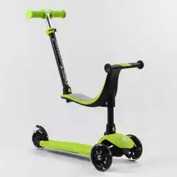Самокат трехколесный Best Scooter PL-315 (4) колеса PU со светом, сидение, родительская ручка, в коробке Самокат трехколесный Best Scooter PL-315 (4) колеса PU со светом, сидение, родительская ручка, в коробке