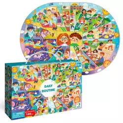 гр Пазл "Розпорядок дня" 300619 (40) "DoDo", 100 елементів, 33х45 см, в коробціі гр Пазл "Розпорядок дня" 300619 (40) "DoDo", 100 елементів, 33х45 см, в коробціі
