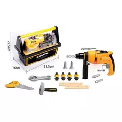 Набір інструментів G 278 (24/2) автоматичний шуруповерт з підсвічуванням, гайковий ключ, пила, молоток, деталі для збирання, в боксі Набір інструментів G 278 (24/2) автоматичний шуруповерт з підсвічуванням, гайковий ключ, пила, молоток, деталі для збирання, в боксі