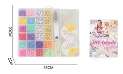 Набір бісеру H 6-19 (96/2) ліска, фурнітура, в боксі Набір бісеру H 6-19 (96/2) ліска, фурнітура, в боксі