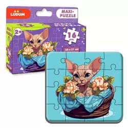 гр Максі-пазл "Котик 2" МЕ 5032-03 (12) "Ludum", 16 елементів, в коробці гр Максі-пазл "Котик 2" МЕ 5032-03 (12) "Ludum", 16 елементів, в коробці