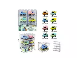 Набір машин J 821 A (12) ЦІНА ЗА 12 ШТУК В БЛОЦІ, металопластик, інерція, у боксі Набір машин J 821 A (12) ЦІНА ЗА 12 ШТУК В БЛОЦІ, металопластик, інерція, у боксі