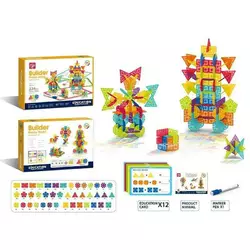 Конструктор 188-632 (24) 224 деталі, маркер “пиши-стирай”, картки із завданнями, в коробці Конструктор 188-632 (24) 224 деталі, маркер “пиши-стирай”, картки із завданнями, в коробці