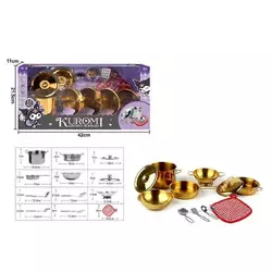 Набір посуду 988 C 51 (36) 12 елементів, металевий, в коробці Набір посуду 988 C 51 (36) 12 елементів, металевий, в коробці