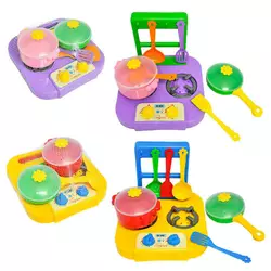 гр Набір посуду "Ромашка" 39150 / DKT1 (13) 2 кольори, "Tigres", 7 елементів, з плитою, в сітці гр Набір посуду "Ромашка" 39150 / DKT1 (13) 2 кольори, "Tigres", 7 елементів, з плитою, в сітці