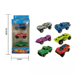 Набір машин ESD-C 14 (168/2) металопластикові, 3 штуки, в коробці Набір машин ESD-C 14 (168/2) металопластикові, 3 штуки, в коробці