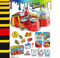 Автомийка SK 773 X (20) 4 металопластикові машинки, змінюють колір, рухливі елементи, пульверизатор, піпетка для водички, в коробці Автомийка SK 773 X (20) 4 металопластикові машинки, змінюють колір, рухливі елементи, пульверизатор, піпетка для водички, в коробці