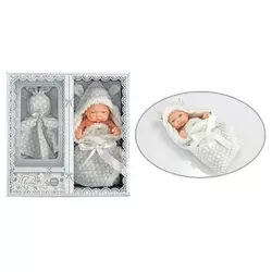 Пупс 215-1 (36/3) висота 25 см, рухомі кінцівки, плед з капюшоном, в коробці Пупс 215-1 (36/3) висота 25 см, рухомі кінцівки, плед з капюшоном, в коробці