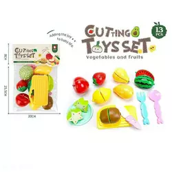 Продукти на липучці 2208 A4 (120/2) дошка та ніж для “нарізання”, тарілка, ложка, вилка, в пакеті Продукти на липучці 2208 A4 (120/2) дошка та ніж для “нарізання”, тарілка, ложка, вилка, в пакеті