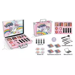 Косметика FT 2040 (36) помади, палетка тіней, рум’яна, контуринг, пензлики, у валізі Косметика FT 2040 (36) помади, палетка тіней, рум’яна, контуринг, пензлики, у валізі