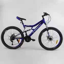 Велосипед Спортивный CORSO «Rock-Pro» 26" дюймов 37925 (1) рама металлическая, SunRun 21 скорость, собран на 75