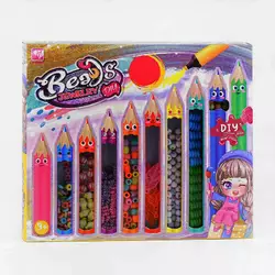 Набір бісеру 338-1043 /1044 (120/2) "Олівці", різні види намистин, ниточка, в коробці Набір бісеру 338-1043 /1044 (120/2) "Олівці", різні види намистин, ниточка, в коробці