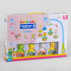 Карусель 50837 (18) "TK Group", ОЗВУЧУВАННЯ УКРАЇНСЬКОЮ МОВОЮ, 4 підвіски, світлові та звукові ефекти, на батарейках, в коробці Карусель 50837 (18) "TK Group", ОЗВУЧУВАННЯ УКРАЇНСЬКОЮ МОВОЮ, 4 підвіски, світлові та звукові ефекти, на батарейках, в коробці