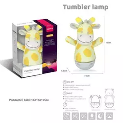 Нелягайко MBQ 663-6 (60) "Жирафа", нічник, колискові мелодії, декілька режимів підсвічування, таймер, знімний чохол, в коробці Нелягайко MBQ 663-6 (60) "Жирафа", нічник, колискові мелодії, декілька режимів підсвічування, таймер, знімний чохол, в коробці