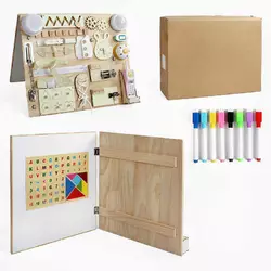 Бізіборд дерев`яний C 64844 (4) лампочка, телефон, звук, підсвіч., фрази англійською мовою, музикальний механізм, магнітна дошка, дзвінок, в коробці Бізіборд дерев`яний C 64844 (4) лампочка, телефон, звук, підсвіч., фрази англійською мовою, музикальний механізм, магнітна дошка, дзвінок, в коробці