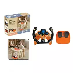 Кермо 2192 E-71 Штрих = 92453 (24) колір ПОМАРАНЧЕВИЙ, звукові ефекти, озвуч. англійською, мелодії, світло, педалі гальма та газу, присоски, в коробці Кермо 2192 E-71 Штрих = 92453 (24) колір ПОМАРАНЧЕВИЙ, звукові ефекти, озвуч. англійською, мелодії, світло, педалі гальма та газу, присоски, в коробці