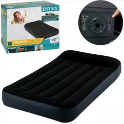 Intex Велюр матрац з підголовником 64146 ND (3) 99х191х25см, із вбудованим насосом 220 V, одномісний, максимальне навантаження 136кг Intex Велюр матрац з підголовником 64146 ND (3) 99х191х25см, із вбудованим насосом 220 V, одномісний, максимальне навантаження 136кг