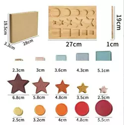 Вкладиші C 64041 (51) дерев`яна дошка, сортер геометричний, за формою, гумові фігурки, в коробці Вкладиші C 64041 (51) дерев`яна дошка, сортер геометричний, за формою, гумові фігурки, в коробці