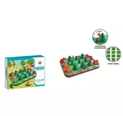 Настільна логічна гра T 247 (72/2) "Динозавряча гонка", фігурки динозаврів, ялинковий ліс, елементи обертаються, в коробці Настільна логічна гра T 247 (72/2) "Динозавряча гонка", фігурки динозаврів, ялинковий ліс, елементи обертаються, в коробці