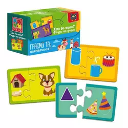 гр Пазли "Знайди пару. Хто де живе? На що схоже?" VT5003-03 (54) "Vladi Toys" гр Пазли "Знайди пару. Хто де живе? На що схоже?" VT5003-03 (54) "Vladi Toys"