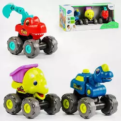 Набір машинок E 7973 ABC (12/2) "Hola", 3 шт, інерція, рухливі елементи, в коробці Набір машинок E 7973 ABC (12/2) "Hola", 3 шт, інерція, рухливі елементи, в коробці