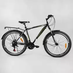Велосипед Спортивный CORSO «Phantom» 26" дюймов 83474 (1) рама металлическая, SunRun 21 скорость, крылья, багажник, собран на 75