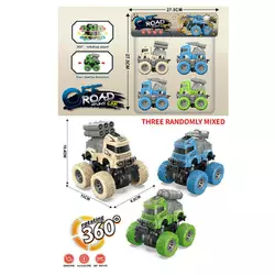 Набір машин YM 3301 C (60/2) 4 штуки, військова техніка, інерція, обертаються на 360 градусів, у пакеті Набір машин YM 3301 C (60/2) 4 штуки, військова техніка, інерція, обертаються на 360 градусів, у пакеті