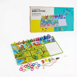 Логічна дерев’яна дошка “Диво-логіка” 47699 №3 "Динозаври"(24) "WToys" магнітна риболовля,пальчиковий лабіринт, дошка для малювання, в коробці Логічна дерев’яна дошка “Диво-логіка” 47699 №3 "Динозаври"(24) "WToys" магнітна риболовля,пальчиковий лабіринт, дошка для малювання, в коробці