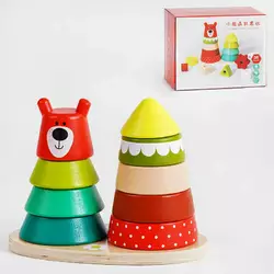 Пірамідка дерев`яна C 54571 (24) у коробці Пірамідка дерев`яна C 54571 (24) у коробці