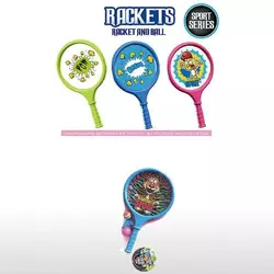 Набір ракеток 9903 A (60) 2 ракетки, пластиковий каркас, волан, м’яч, в сітці, ВИДАЄТЬСЯ МІКС ВИДІВ Набір ракеток 9903 A (60) 2 ракетки, пластиковий каркас, волан, м’яч, в сітці, ВИДАЄТЬСЯ МІКС ВИДІВ
