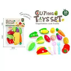 Продукти на липучці 2208 A9 (72/2) дошка та ніж для “нарізання”, тарілка, ложка, вилка, в пакеті Продукти на липучці 2208 A9 (72/2) дошка та ніж для “нарізання”, тарілка, ложка, вилка, в пакеті