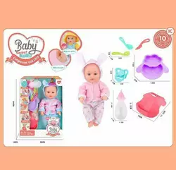 Пупс ZF 168-24 (24) 2 види, звук, висота 30 см, ходить в туалет, аксесуари, в коробці Пупс ZF 168-24 (24) 2 види, звук, висота 30 см, ходить в туалет, аксесуари, в коробці