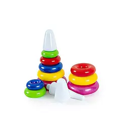 гр Пірамідка "Райдуга 1" 1818 (20) "BAMSIC", висота 21 см, 7 елементів, в сітці гр Пірамідка "Райдуга 1" 1818 (20) "BAMSIC", висота 21 см, 7 елементів, в сітці