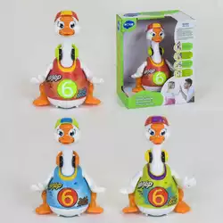 Музичний гусак 828 (18/2) "Hola", 2 кольори, говорить англійською, співає хіп-хоп пісні, підсвічування, танцює, в коробці Музичний гусак 828 (18/2) "Hola", 2 кольори, говорить англійською, співає хіп-хоп пісні, підсвічування, танцює, в коробці