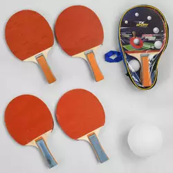 Ракетка для пінг-понгу C 44865 (50) "TK Sport" 2 види, 2шт + 1 м`ячик, в чохлі Ракетка для пінг-понгу C 44865 (50) "TK Sport" 2 види, 2шт + 1 м`ячик, в чохлі