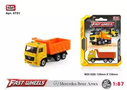 Спецтехніка 6721 (204) "Play Smart", "Самоскид", металопластик, рухлива платформа, на листі Спецтехніка 6721 (204) "Play Smart", "Самоскид", металопластик, рухлива платформа, на листі