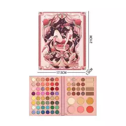 Косметика LK 5160 (96/8) 64 кольори тіней, рум`яна, контуринг, хайлайтер, у коробці Косметика LK 5160 (96/8) 64 кольори тіней, рум`яна, контуринг, хайлайтер, у коробці