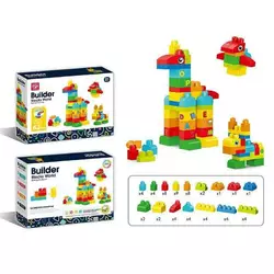 Конструктор 188-646 (16) 62 деталі, наліпки з літерами англійського алфавіту, в коробці Конструктор 188-646 (16) 62 деталі, наліпки з літерами англійського алфавіту, в коробці