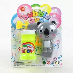 Пістолет з мильними бульбашками 632 J (252/2) “Коала”, механічний принцип роботи, мильний розчин, на листі Пістолет з мильними бульбашками 632 J (252/2) “Коала”, механічний принцип роботи, мильний розчин, на листі