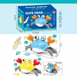 Краб 6722 E (48) 2 кольори, вбуд. акум., р. - 23х12х12 см, сенсор. датч., підсвіч., пісня, беззвуч. р., USB Tipe-C, рухомі елем., в коробці Краб 6722 E (48) 2 кольори, вбуд. акум., р. - 23х12х12 см, сенсор. датч., підсвіч., пісня, беззвуч. р., USB Tipe-C, рухомі елем., в коробці