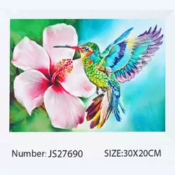 Алмазна мозаїка JS 27690 (50) "TK Group", 20х30 см, "Колібрі", в коробці Алмазна мозаїка JS 27690 (50) "TK Group", 20х30 см, "Колібрі", в коробці