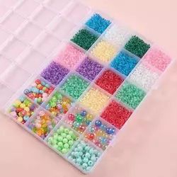 Набір бісеру 610-34 G (120) ножиці, ліска, у боксі Набір бісеру 610-34 G (120) ножиці, ліска, у боксі