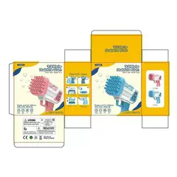 Пістолет з мильними бульбашками 636-80 (96) 2 види, 32 отвори, автоматичний принцип, пляшечка з мильним розчином, посудина, в коробці Пістолет з мильними бульбашками 636-80 (96) 2 види, 32 отвори, автоматичний принцип, пляшечка з мильним розчином, посудина, в коробці